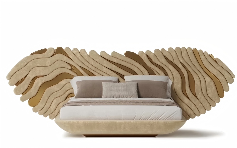 침실에서 쉬고 있는 나비들