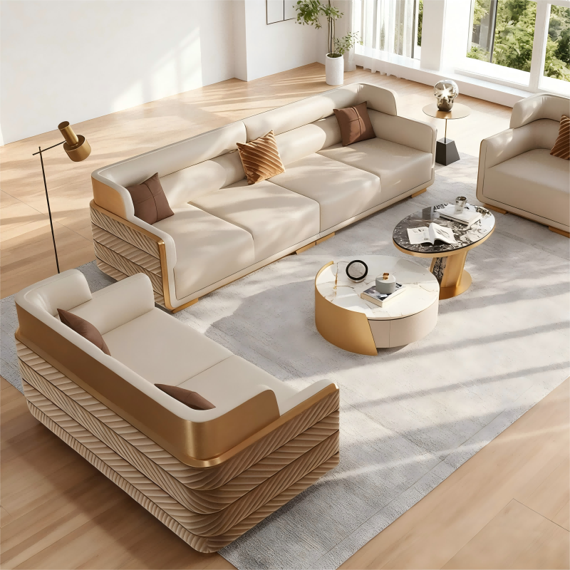 심플한 라인 아래 고급스러운 질감